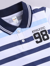 Boys Casual T-shirt Shorts  (BLUE)