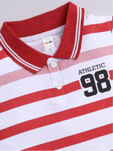 Boys Casual T-shirt Shorts  (RED)