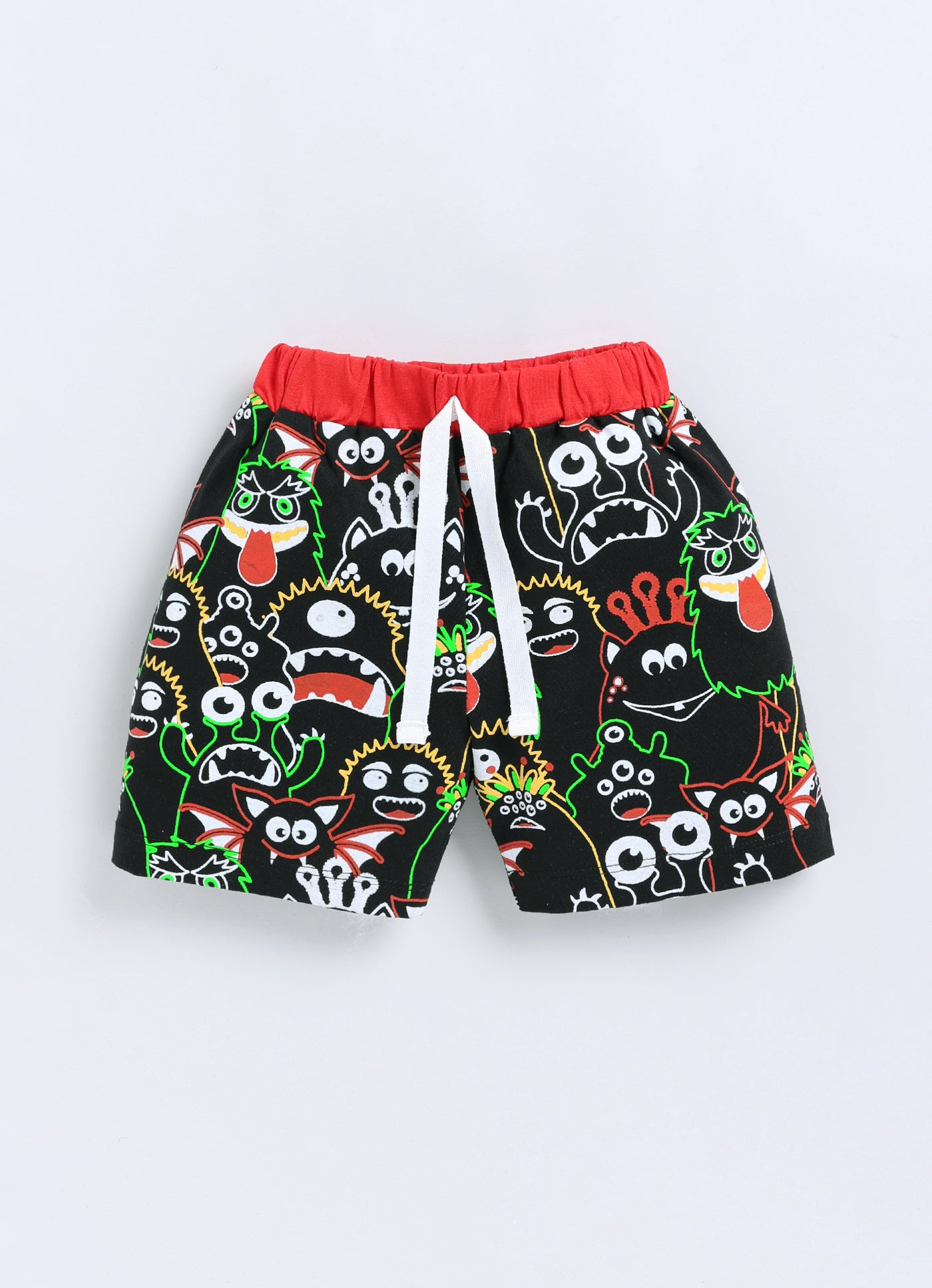 Baby Boys Casual T-shirt Shorts  (BLACK)