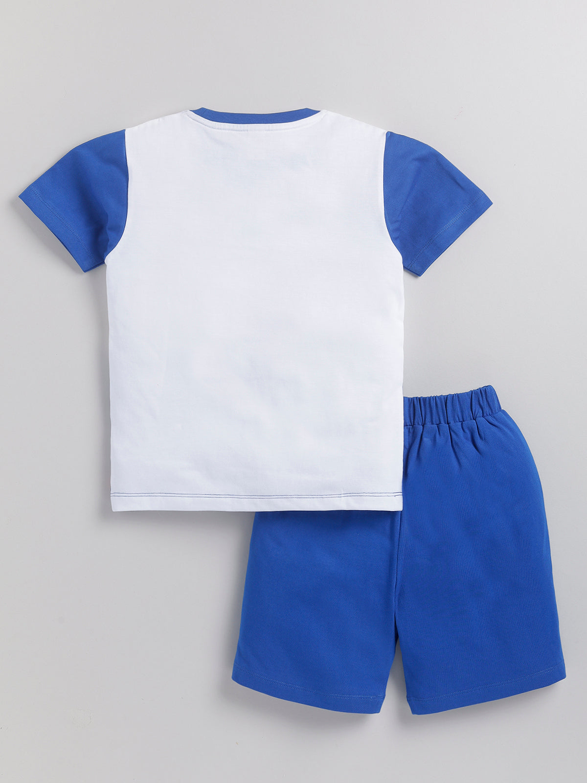 Boys Mickey Casual T-shirt Shorts  (BLUE)