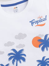 Boys Casual T-shirt Shorts  (BLUE)