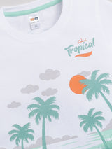 Boys Casual T-shirt Shorts  (SEA GREEN)