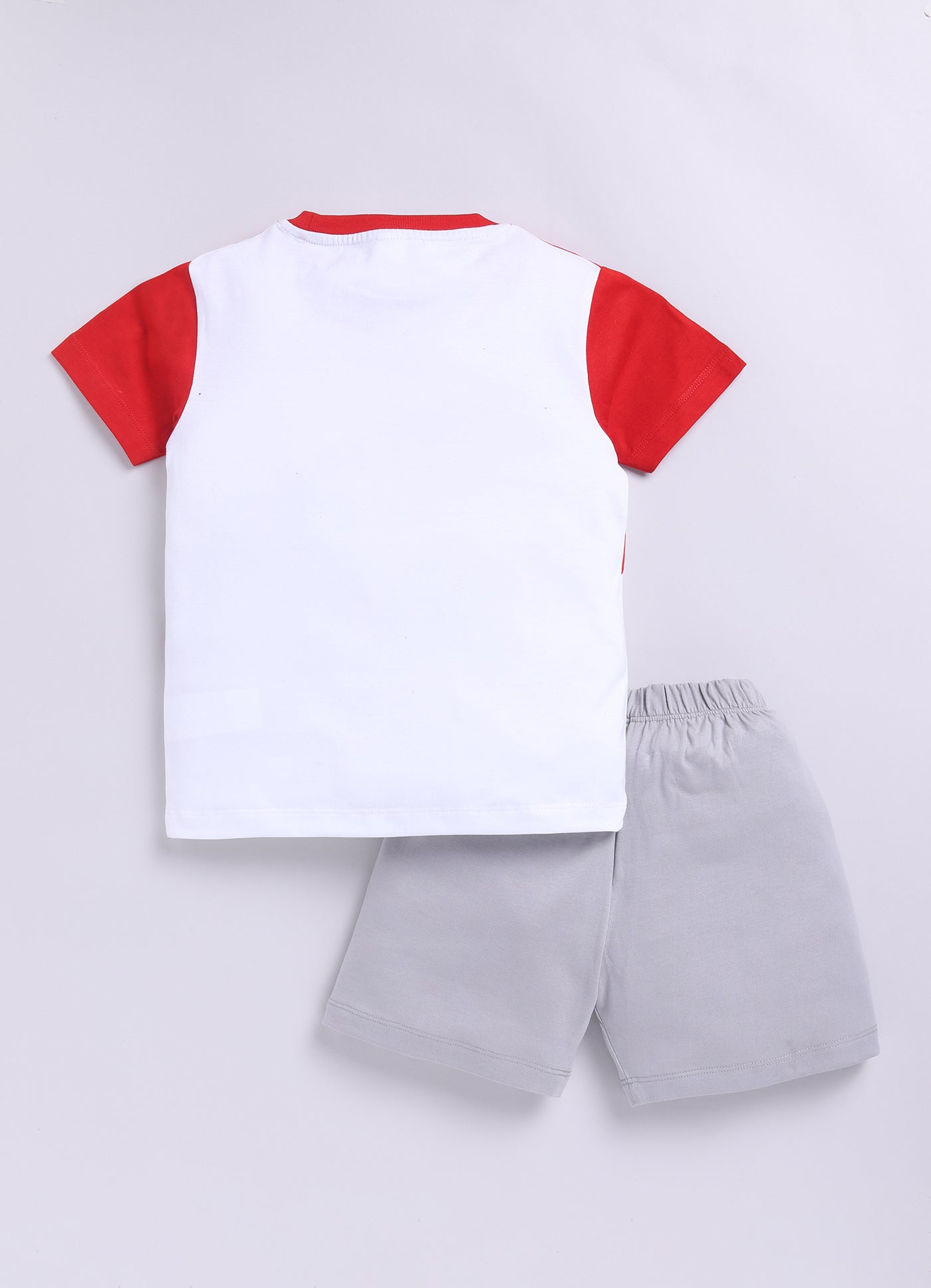 Baby Boys Casual T-shirt Shorts  (RED MELANGE)