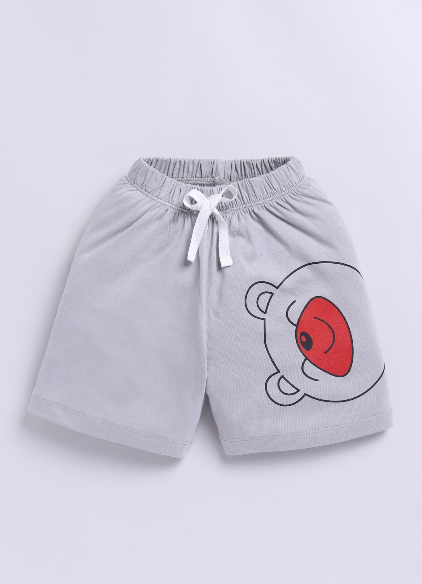 Baby Boys Casual T-shirt Shorts  (RED MELANGE)