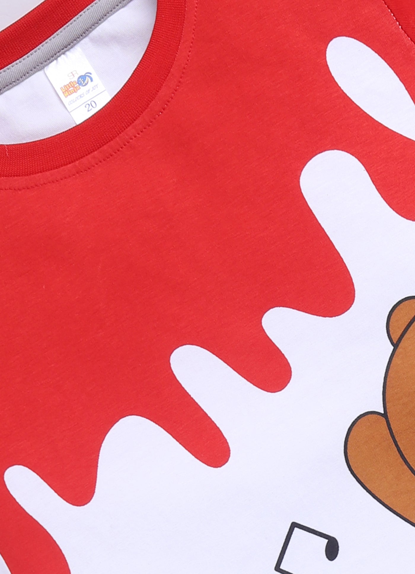 Baby Boys Casual T-shirt Shorts  (RED MELANGE)