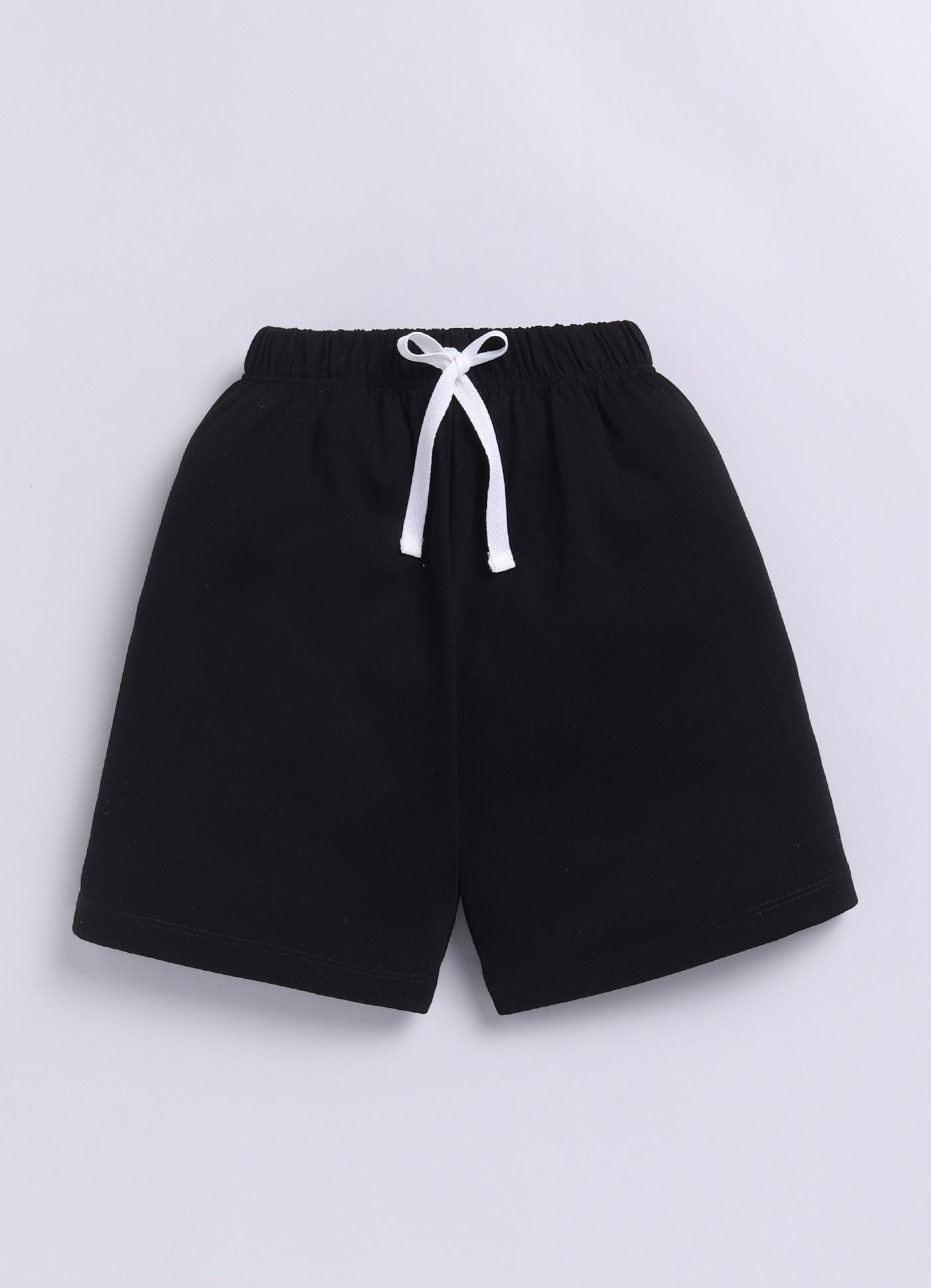 Baby Boys Casual T-shirt Shorts  (CREAM BLACK)