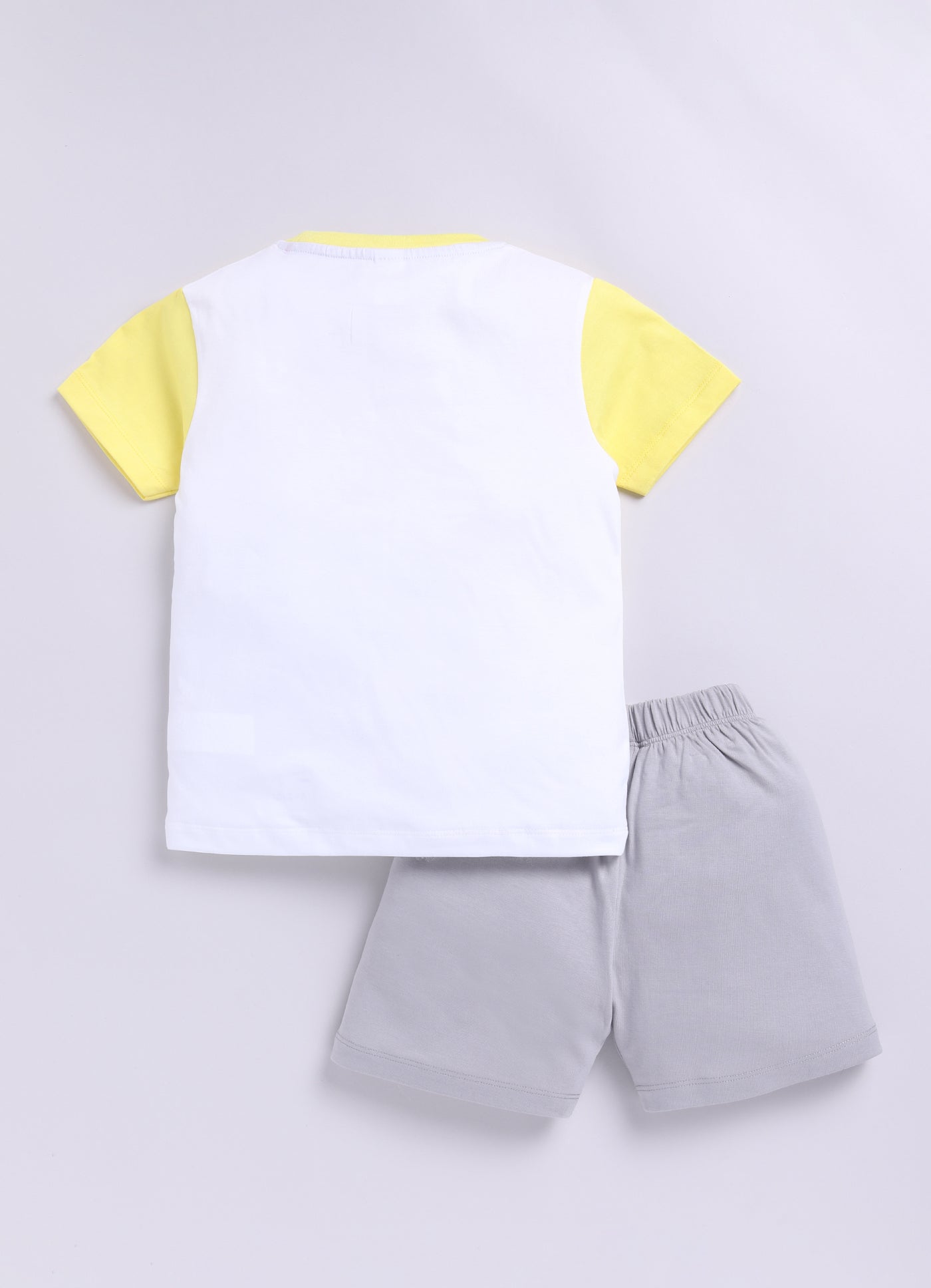 Baby Boys Casual T-shirt Shorts  (YELLOW MELANGE)
