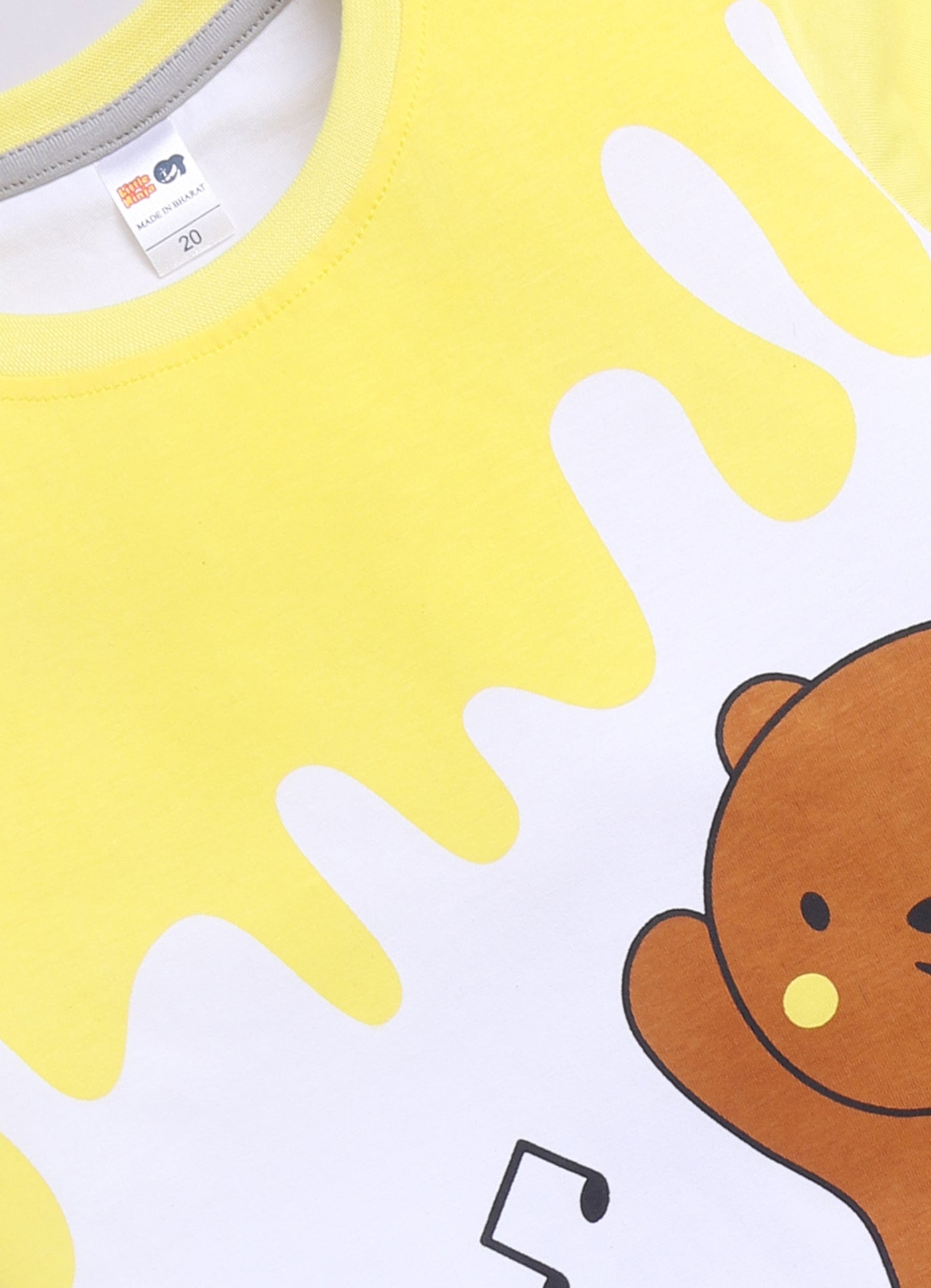 Baby Boys Casual T-shirt Shorts  (YELLOW MELANGE)