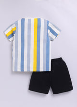 Baby Boys Casual T-shirt Shorts  (MULTI)