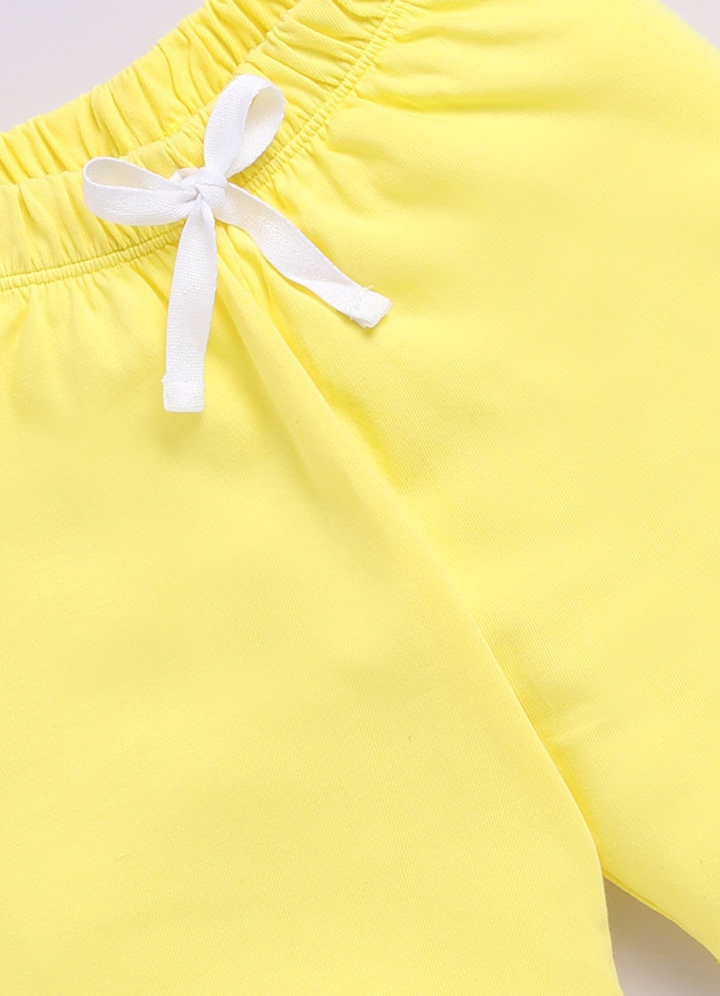 Baby Boys Casual T-shirt Shorts  (SKY YELLOW)