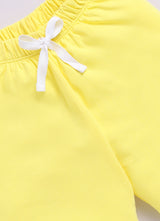 Baby Boys Casual T-shirt Shorts  (SKY YELLOW)
