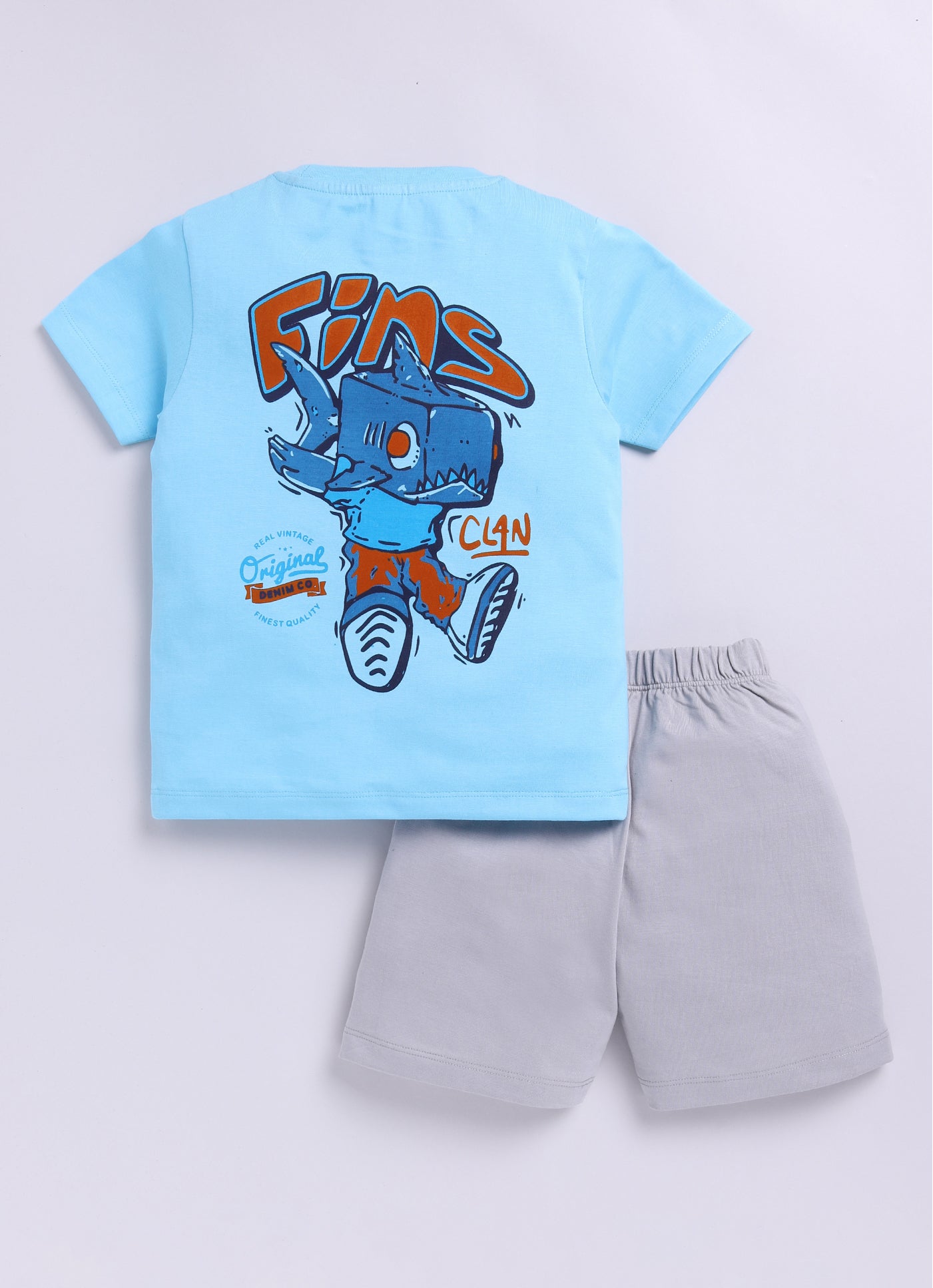 Baby Boys Casual T-shirt Shorts  (SKU BLUE)