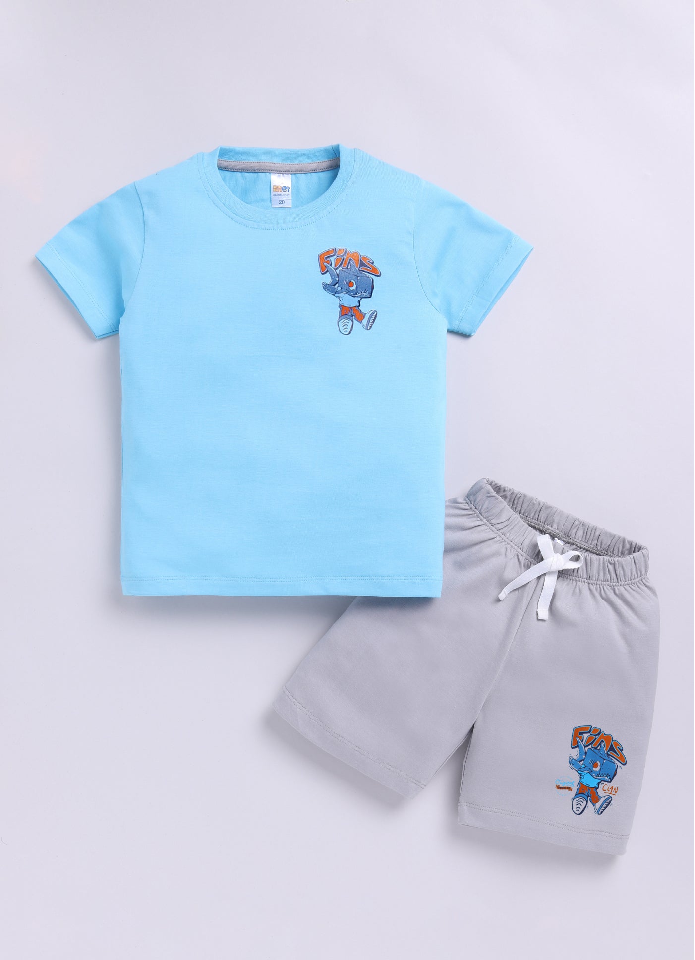 Baby Boys Casual T-shirt Shorts  (SKU BLUE)