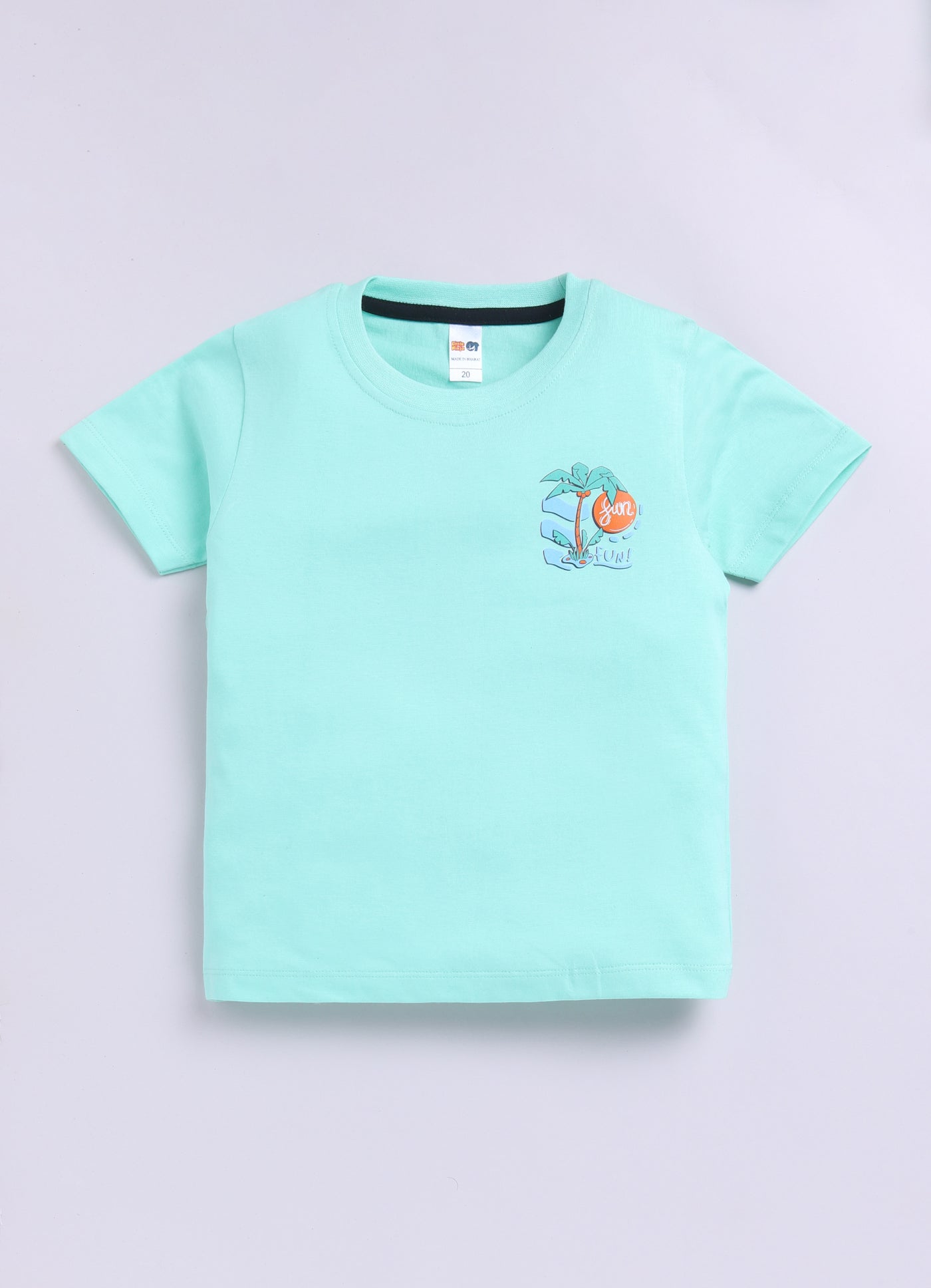 Baby Boys Casual T-shirt Shorts  (GREEN BLACK)