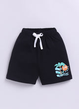 Baby Boys Casual T-shirt Shorts  (GREEN BLACK)