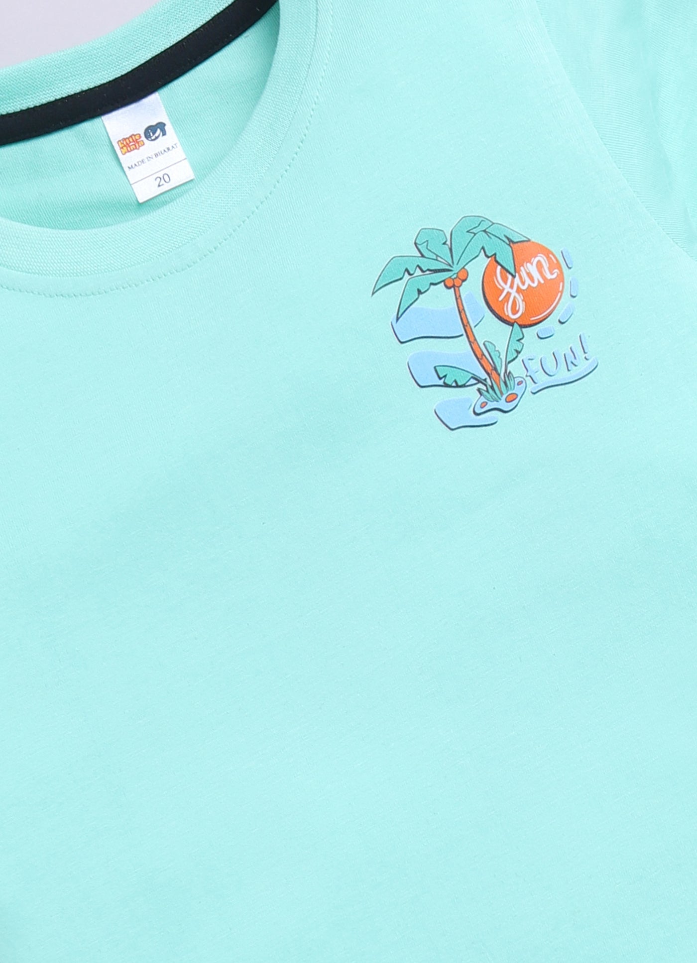 Baby Boys Casual T-shirt Shorts  (GREEN BLACK)