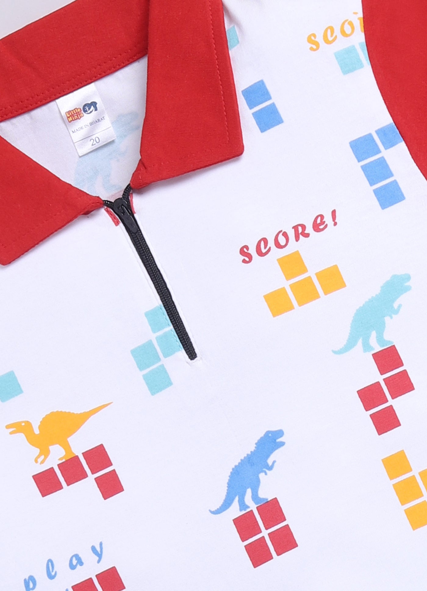 Baby Boys Casual T-shirt Shorts  (RED)