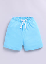 Baby Boys Casual T-shirt Shorts  (SKY)