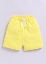 Baby Boys Casual T-shirt Shorts  (YELLOW)