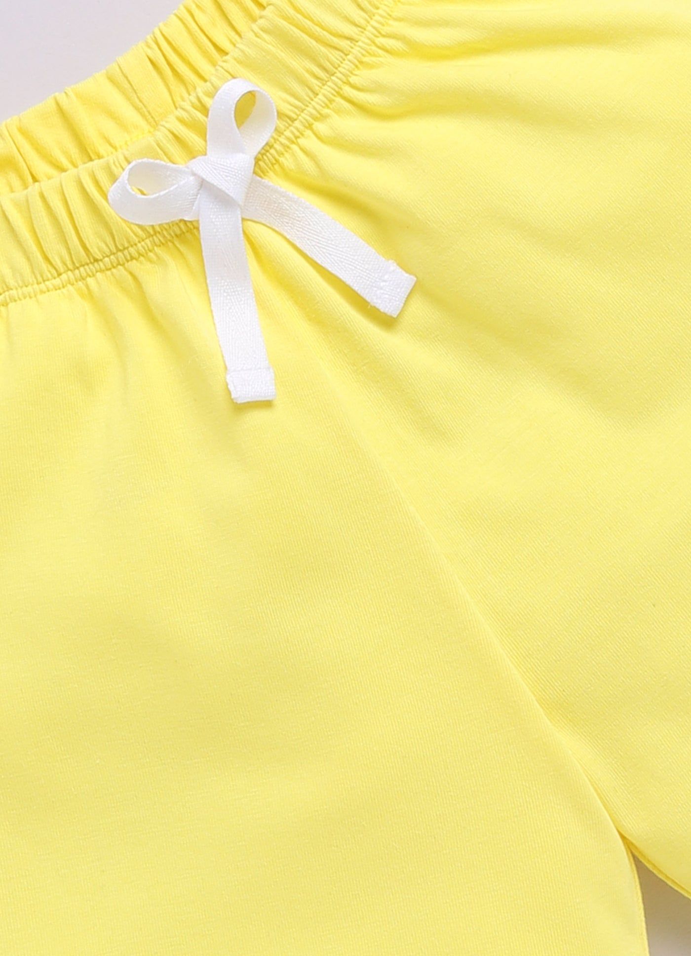 Baby Boys Casual T-shirt Shorts  (YELLOW)