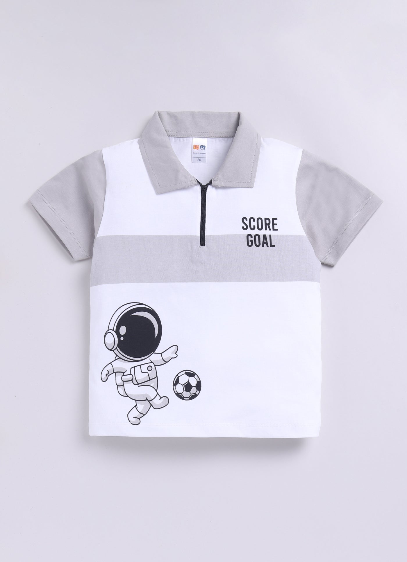 Baby Boys Casual T-shirt Shorts  (GREY)