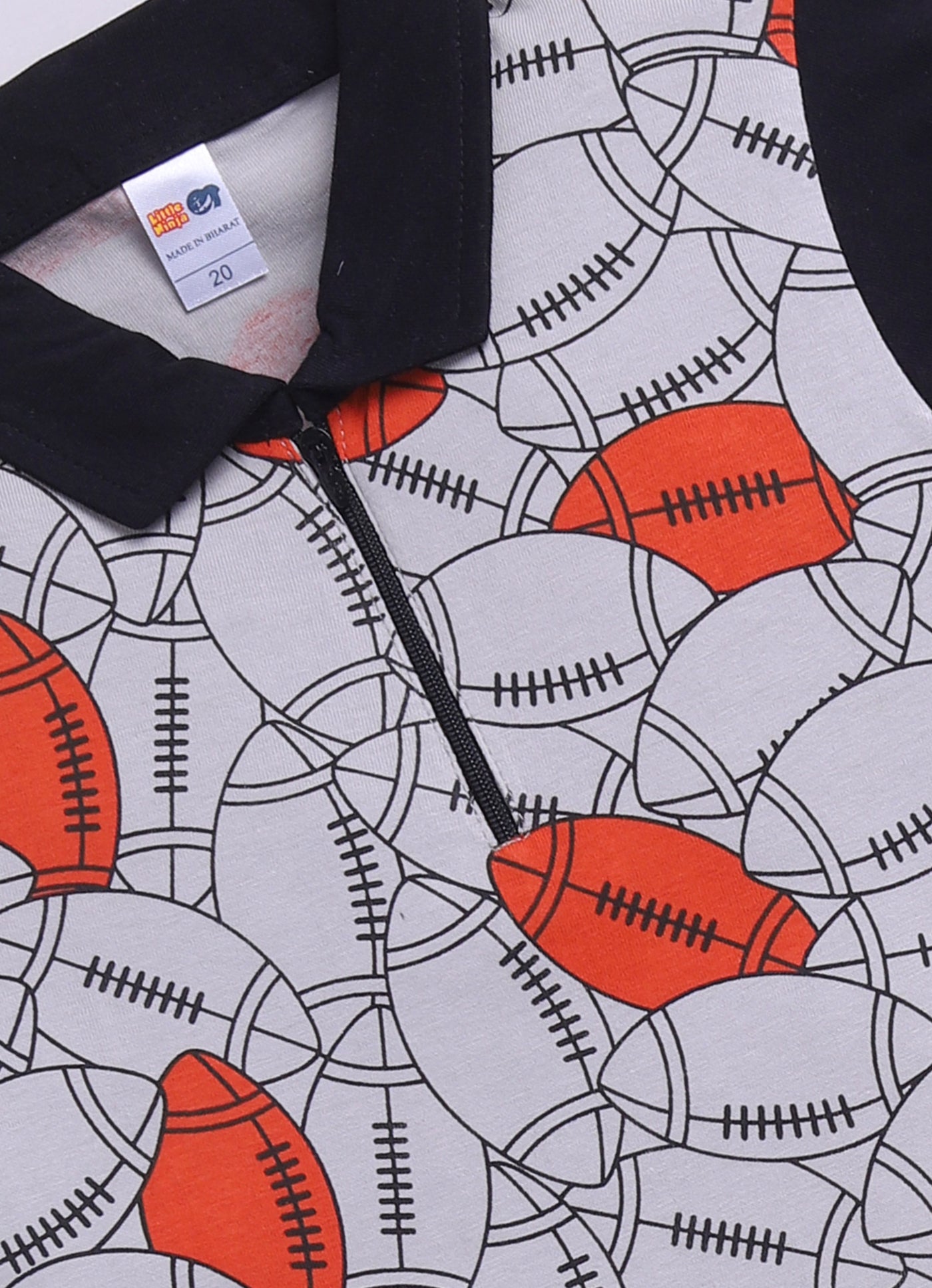 Baby Boys Casual T-shirt Shorts  (BLACK)