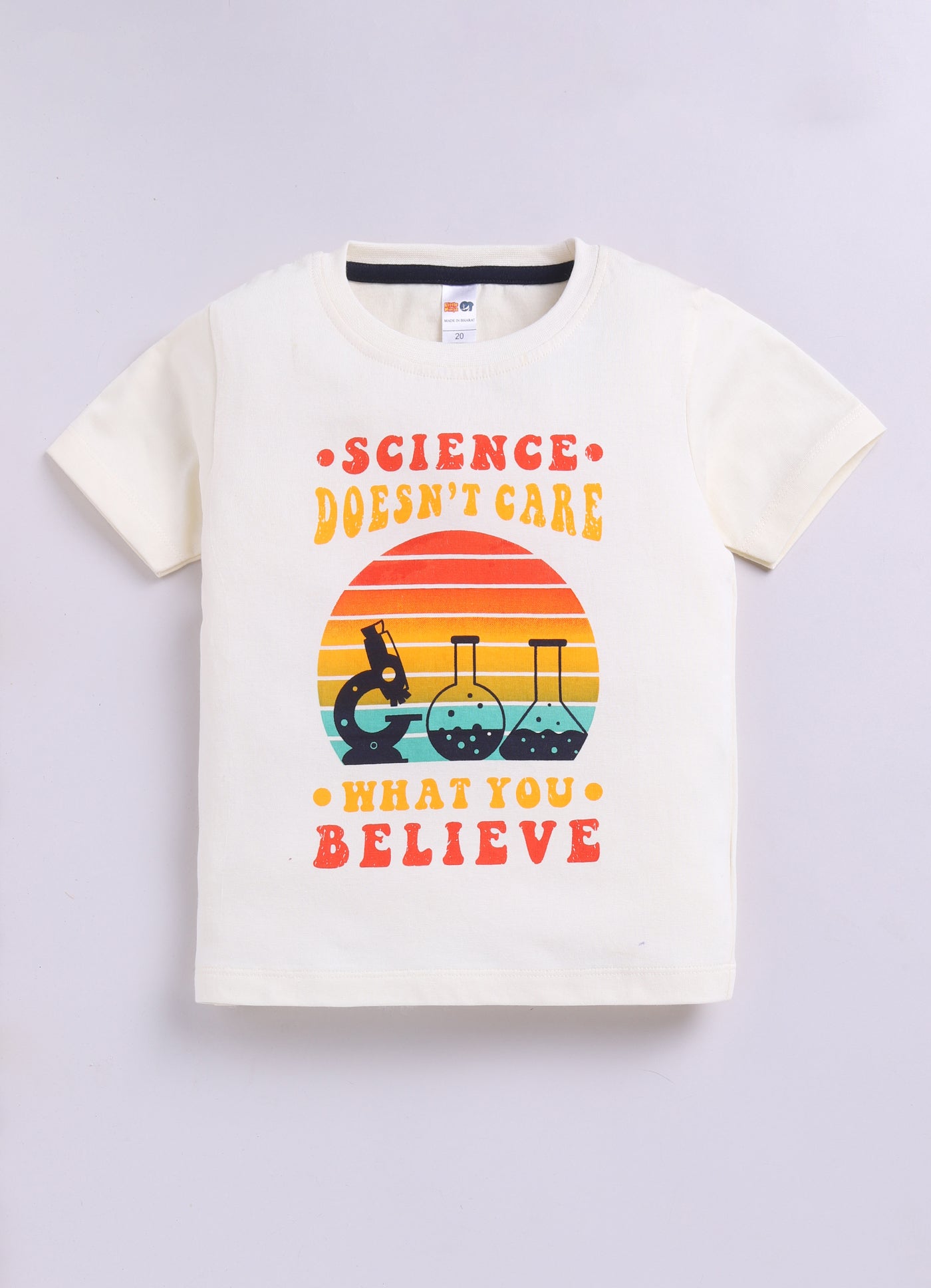 Baby Boys Casual T-shirt Shorts  (CREAM)