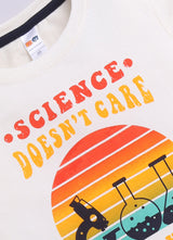 Baby Boys Casual T-shirt Shorts  (CREAM)