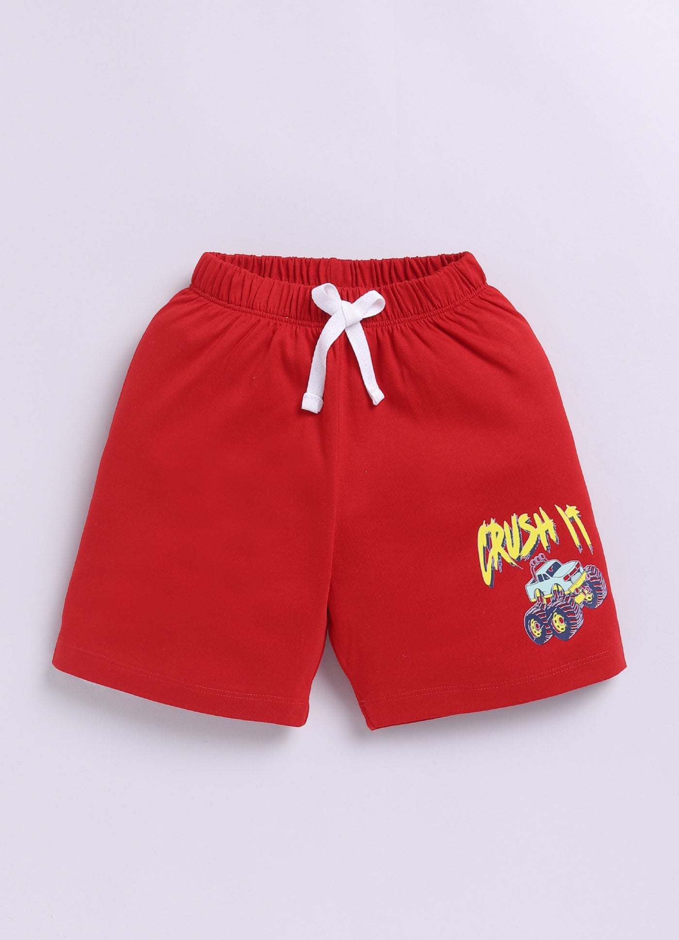 Baby Boys Casual T-shirt Shorts  (GREEN RED)