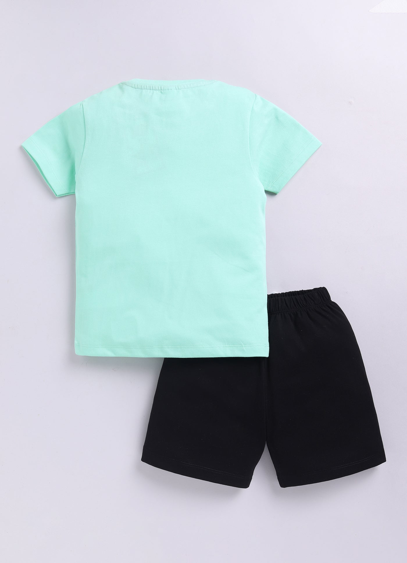 Baby Boys Casual T-shirt Shorts  (GREEN)