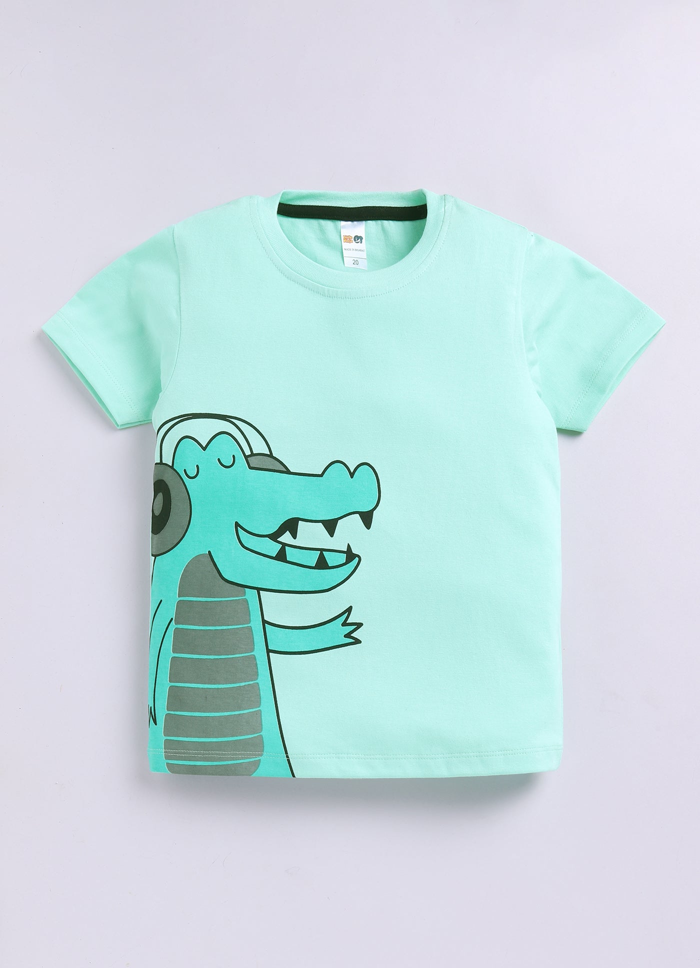 Baby Boys Casual T-shirt Shorts  (GREEN)