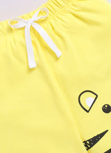 Baby Boys Casual T-shirt Shorts  (YELLOW)