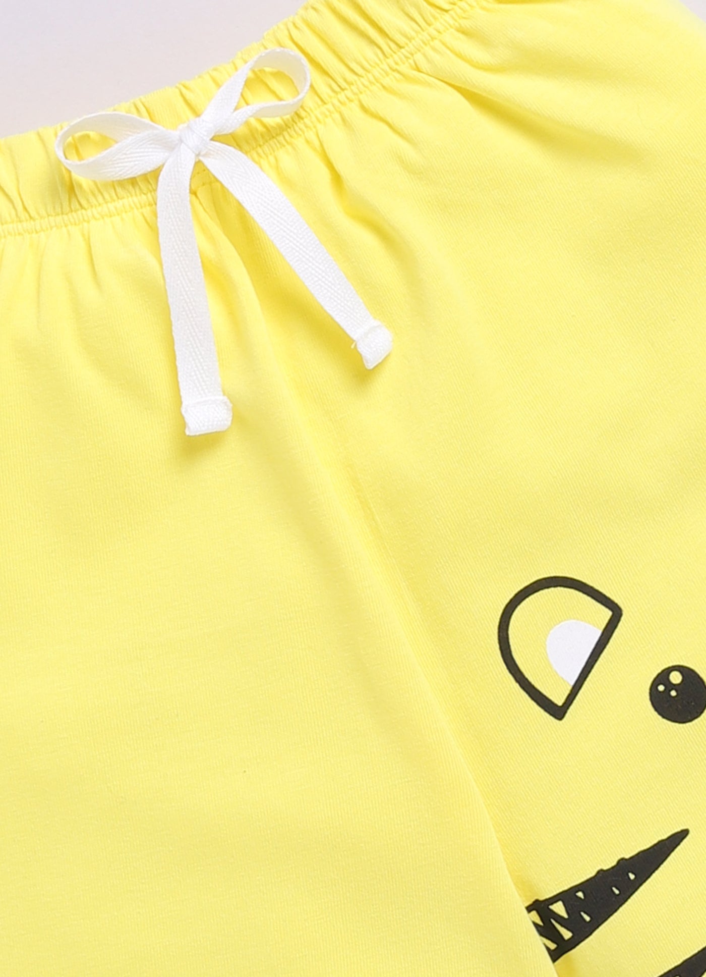 Baby Boys Casual T-shirt Shorts  (YELLOW)