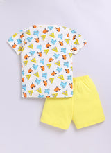 Baby Boys Casual T-shirt Shorts  (Multi)