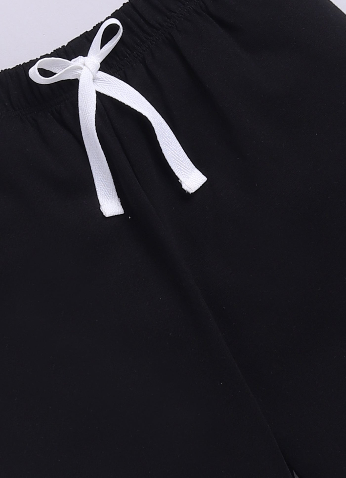 Baby Boys Casual T-shirt Shorts  (CREAM BLACK)