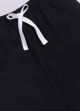 Baby Boys Casual T-shirt Shorts  (CREAM BLACK)