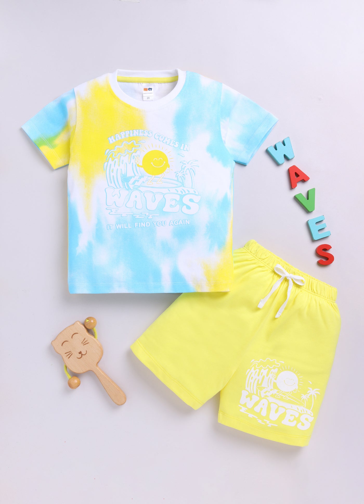 Baby Boys Casual T-shirt Shorts  (MULTI ALL)