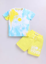 Baby Boys Casual T-shirt Shorts  (MULTI ALL)