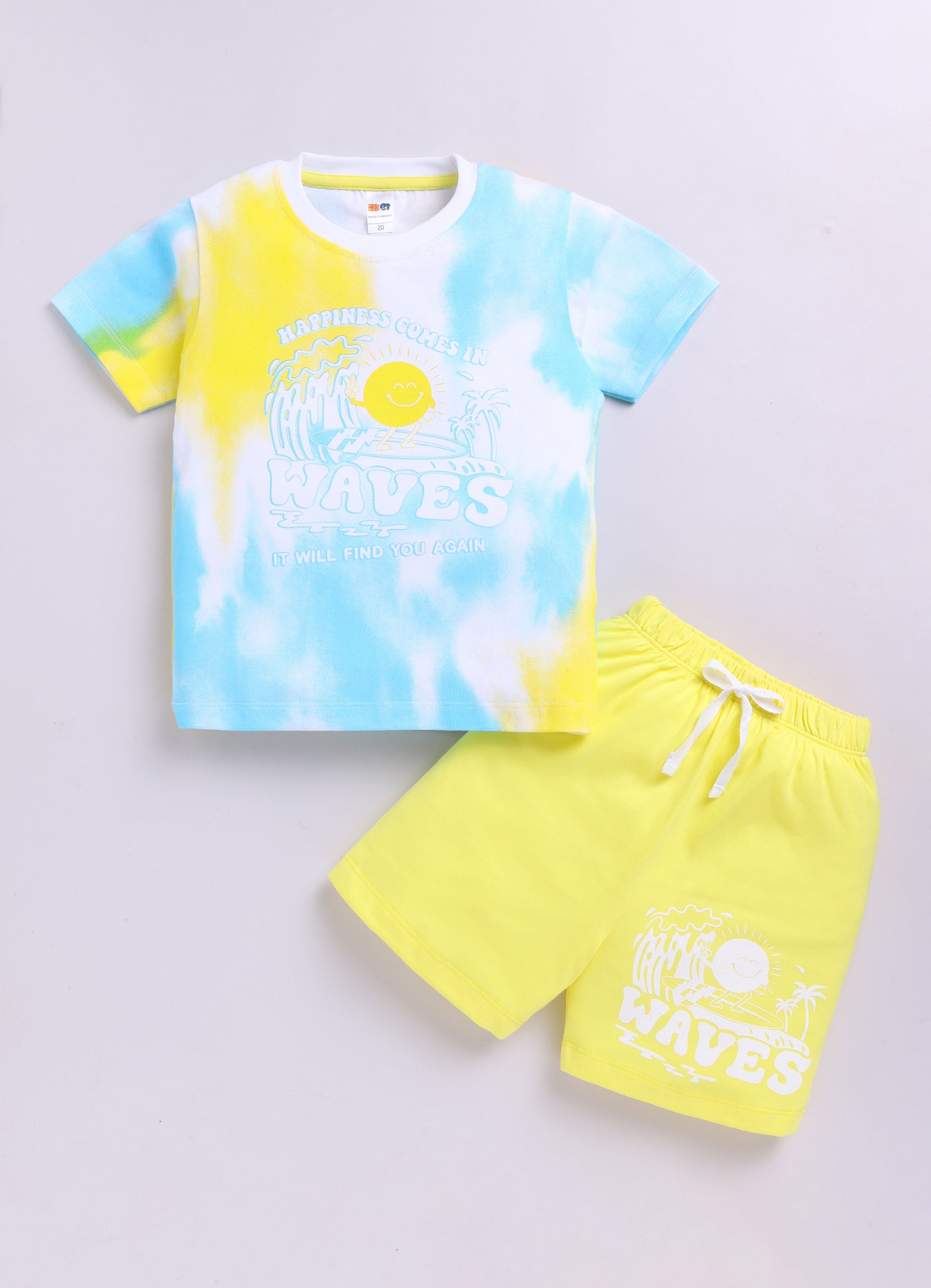 Baby Boys Casual T-shirt Shorts  (MULTI ALL)