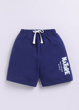 Baby Boys Casual T-shirt Shorts  (BLUE)