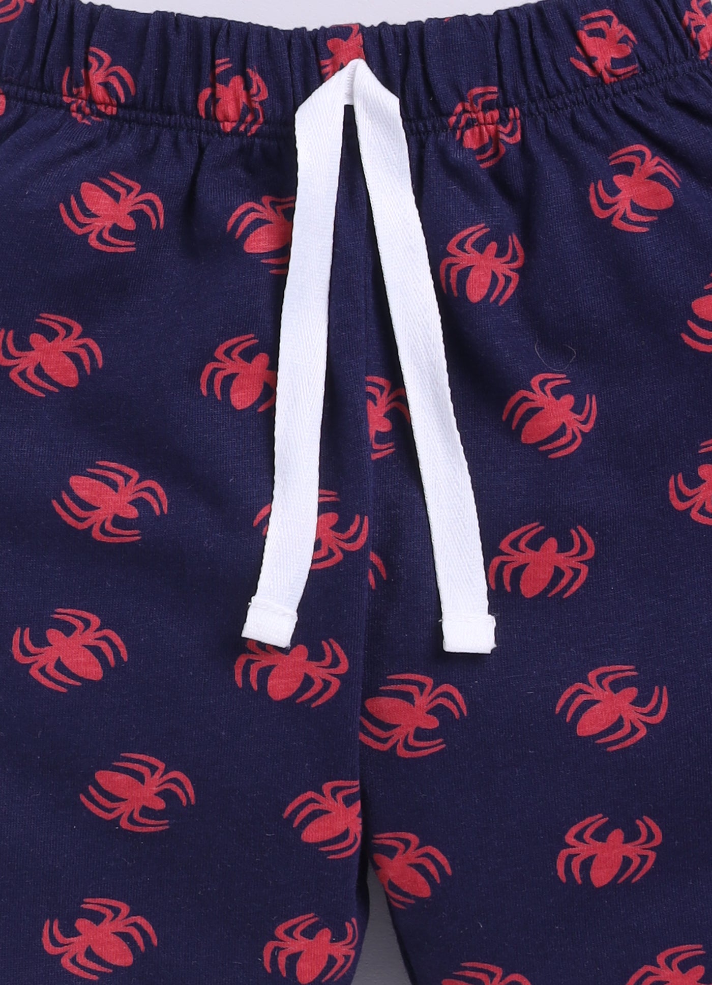 Baby Boys Spiderman Casual T-shirt Shorts  (RED)