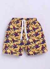 Baby Boys Spiderman Casual T-shirt Shorts  (YELLOW)