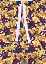 Baby Boys Spiderman Casual T-shirt Shorts  (YELLOW)