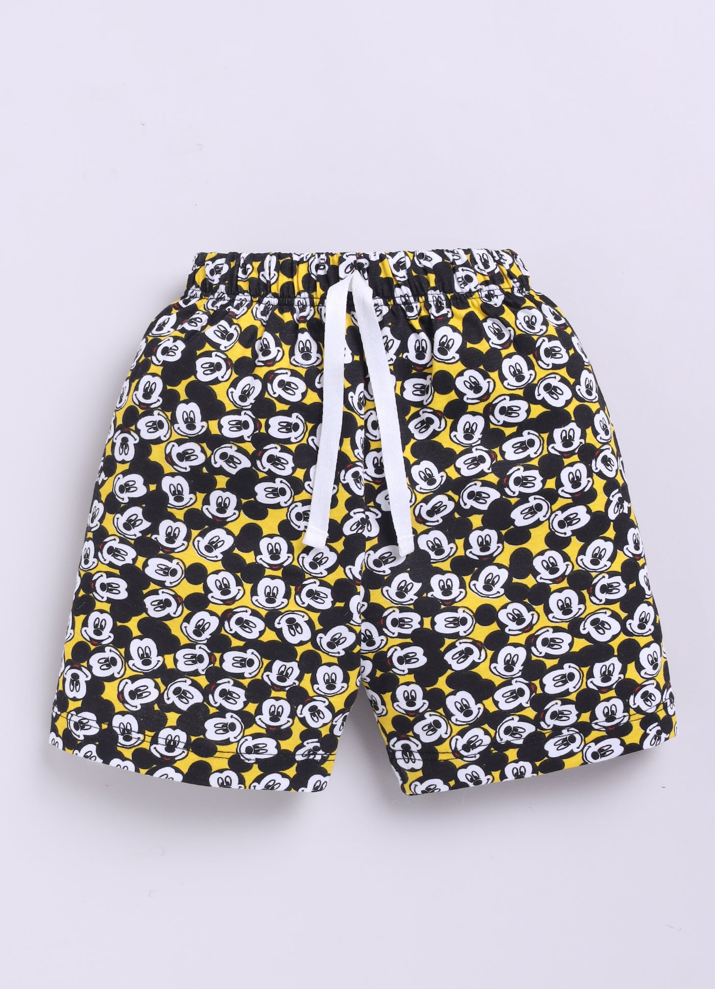 Baby Boys Mickey Casual T-shirt Shorts  (CREAM)