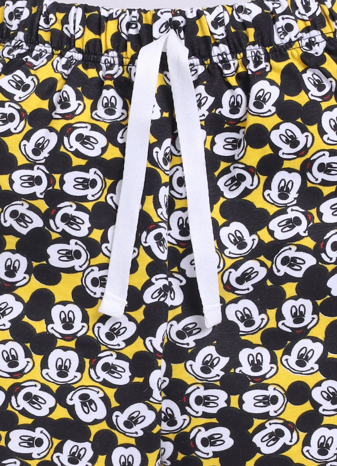 Baby Boys Mickey Casual T-shirt Shorts  (CREAM)