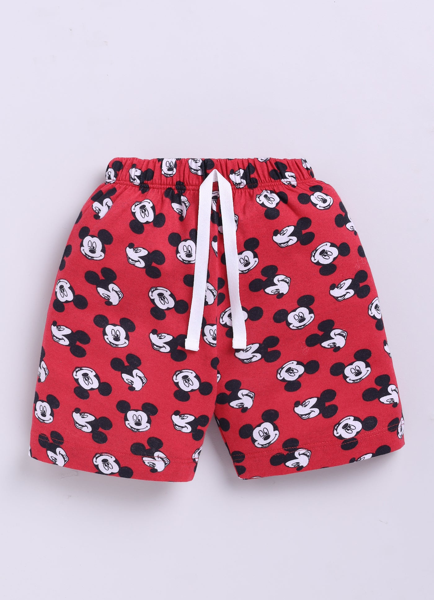 Baby Boys Mickey Casual T-shirt Shorts  (WHITE)