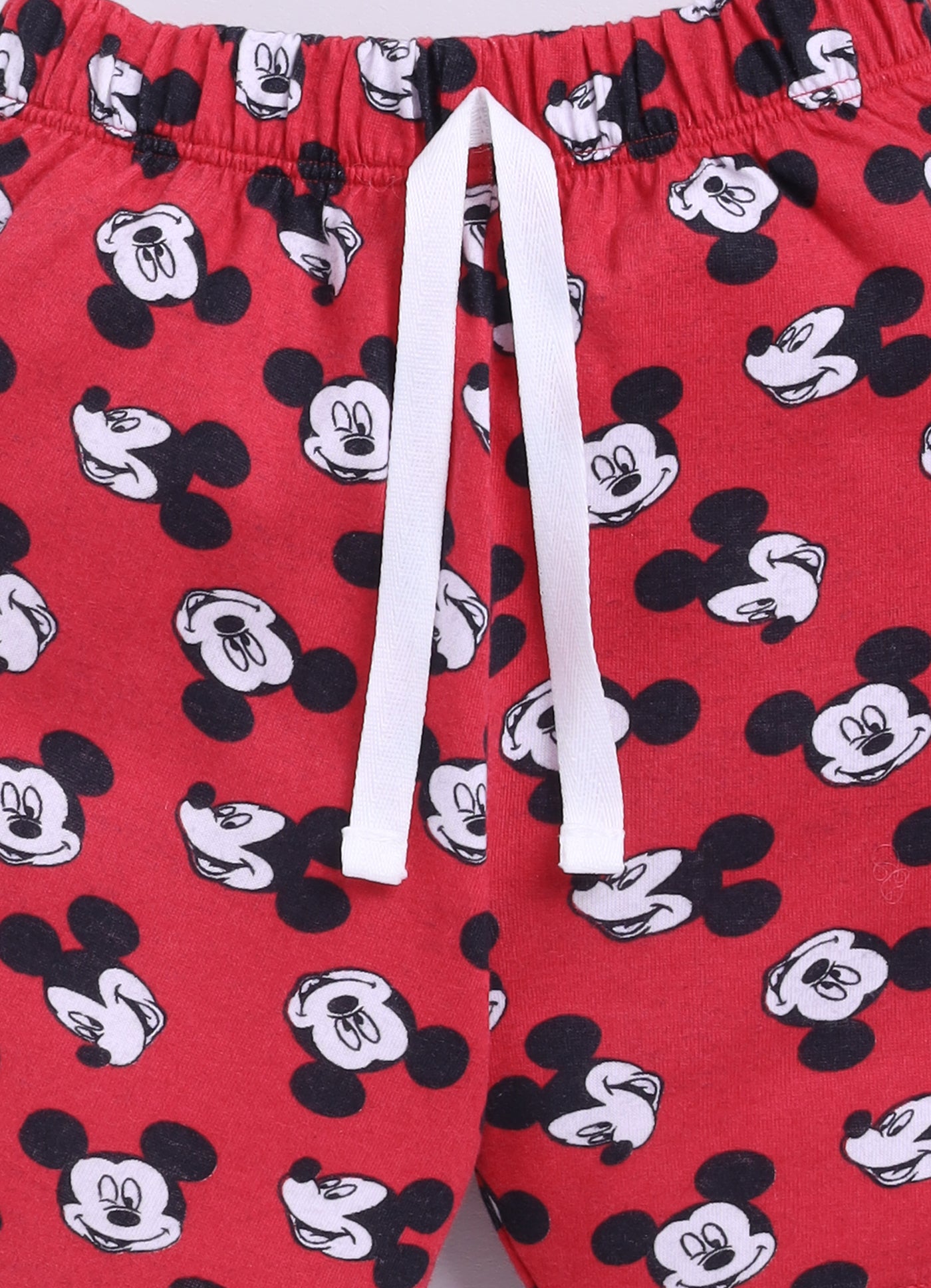 Baby Boys Mickey Casual T-shirt Shorts  (WHITE)