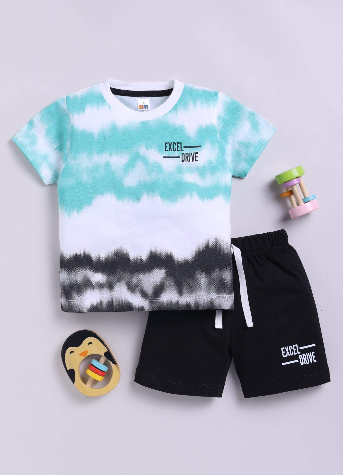 Baby Boys Casual T-shirt Shorts  (MULTI)