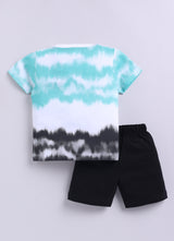 Baby Boys Casual T-shirt Shorts  (MULTI)