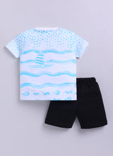 Baby Boys Casual T-shirt Shorts  (MULTI)